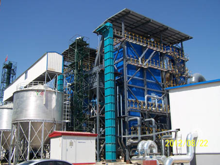 Horizontal circulating fluidized bed boiler